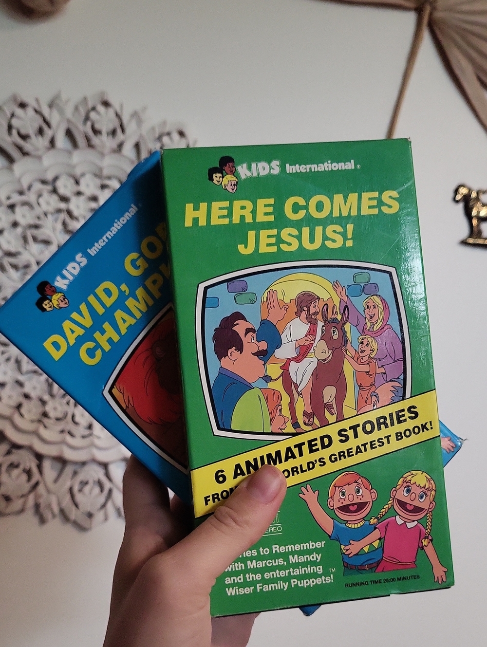 KIDS International "Here Comes Jesus!" And "David God's Champion" VHS Movies
